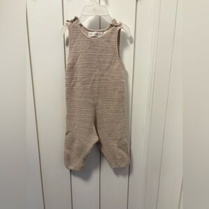 Zara Cream Knit Jumpsuit.